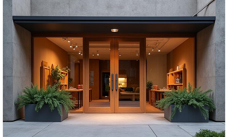 Exterior view of the Gumtree Nest Co. showroom entrance
