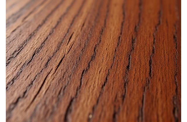 Close-up of beautiful, sustainable timber grain showing natural patterns.
